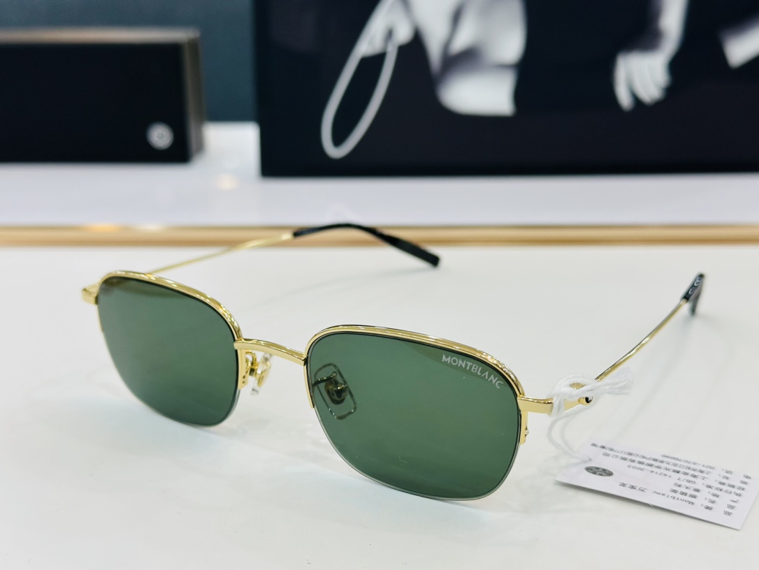 官网新品MONTBLANC万宝龙MB0372OASize51口20-150做工精良W完美电镀配戴舒适钛架