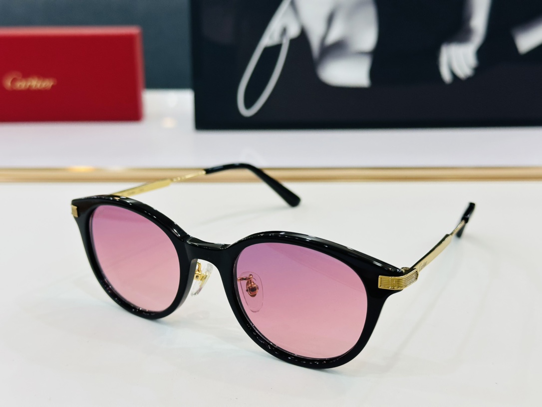 原版Cartie*卡家官网经典款太阳镜CT0749OASize49口20-145电镀工艺精湛大牌品W戴起