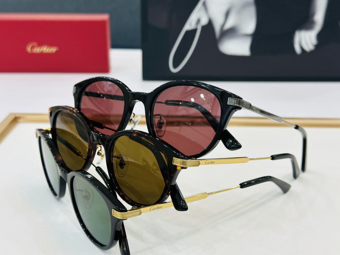 原版Cartie*卡家官网经典款太阳镜CT0749OASize49口20-145电镀工艺精湛大牌品W戴起