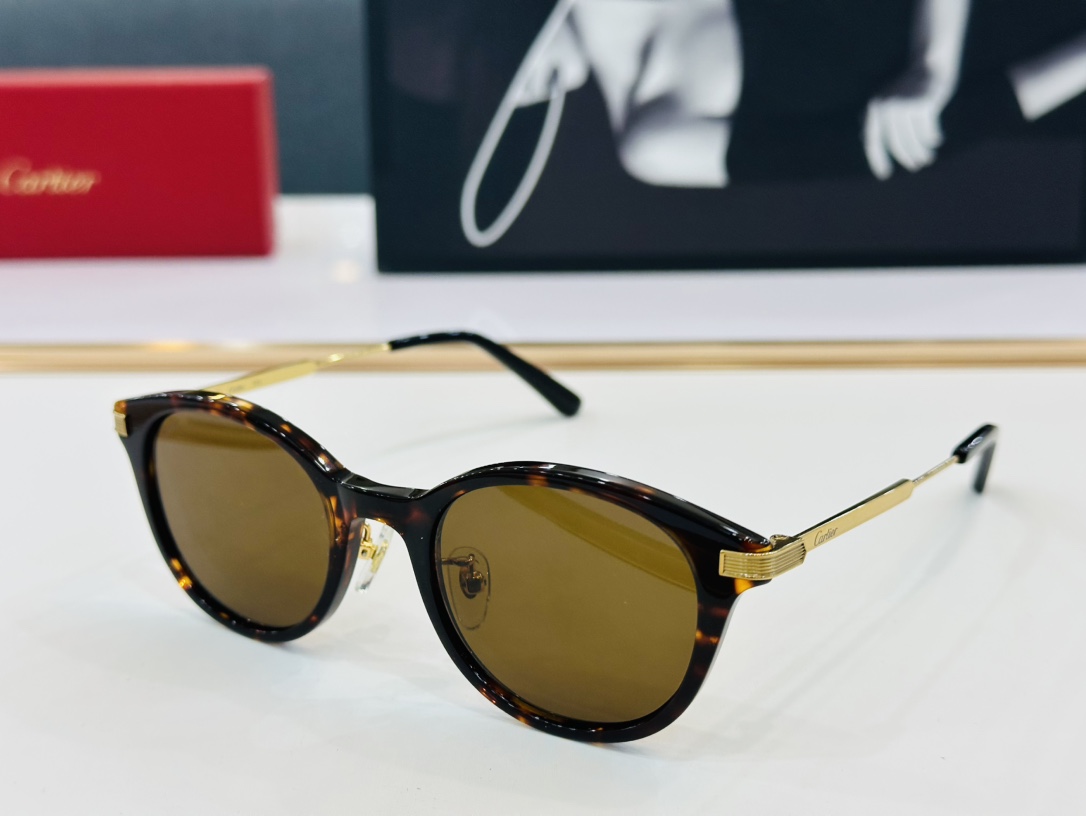原版Cartie*卡家官网经典款太阳镜CT0749OASize49口20-145电镀工艺精湛大牌品W戴起