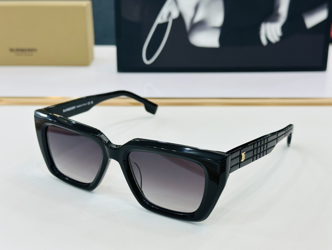 高品质BURBERR*巴家BE6103Size54口19-145女款太阳眼镜[得意]L高品质特色镜腿