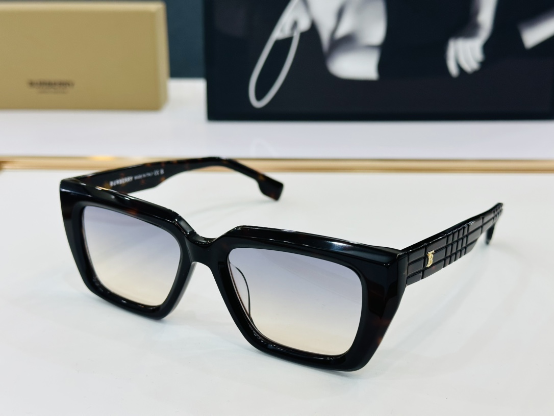 高品质BURBERR*巴家BE6103Size54口19-145女款太阳眼镜[得意]L高品质特色镜腿