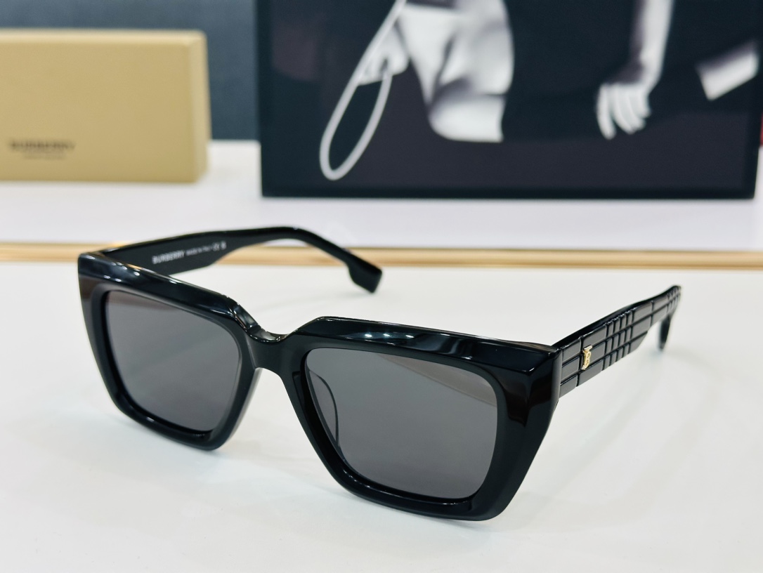 高品质BURBERR*巴家BE6103Size54口19-145女款太阳眼镜[得意]L高品质特色镜腿