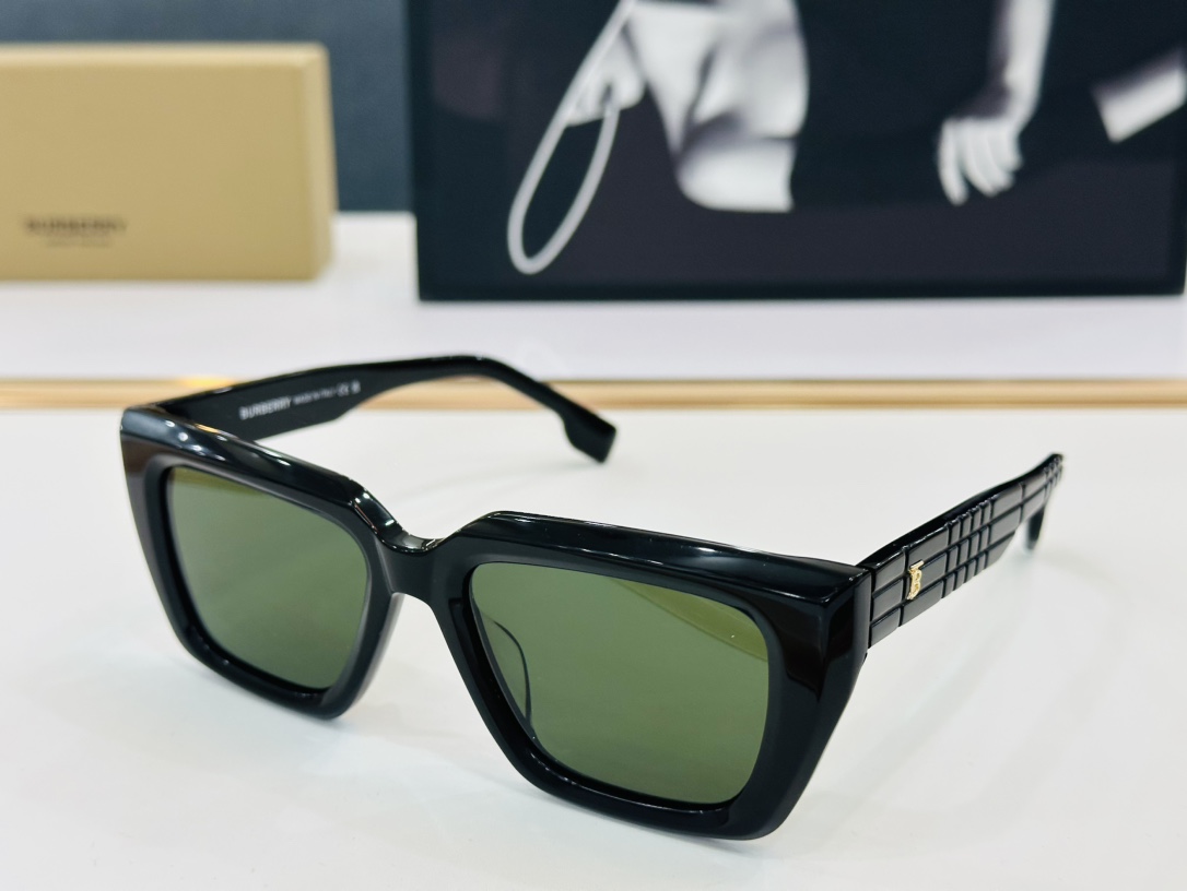 高品质BURBERR*巴家BE6103Size54口19-145女款太阳眼镜[得意]L高品质特色镜腿