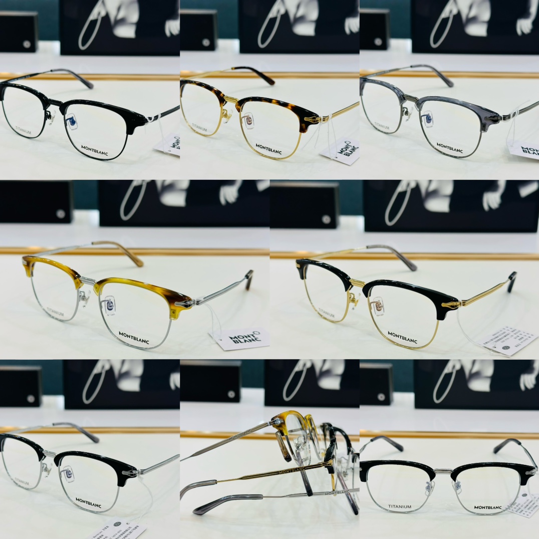 官网新品MONTBLANC万宝龙MB0364SSize49口19-150做工精良W完美电镀配戴舒适钛架