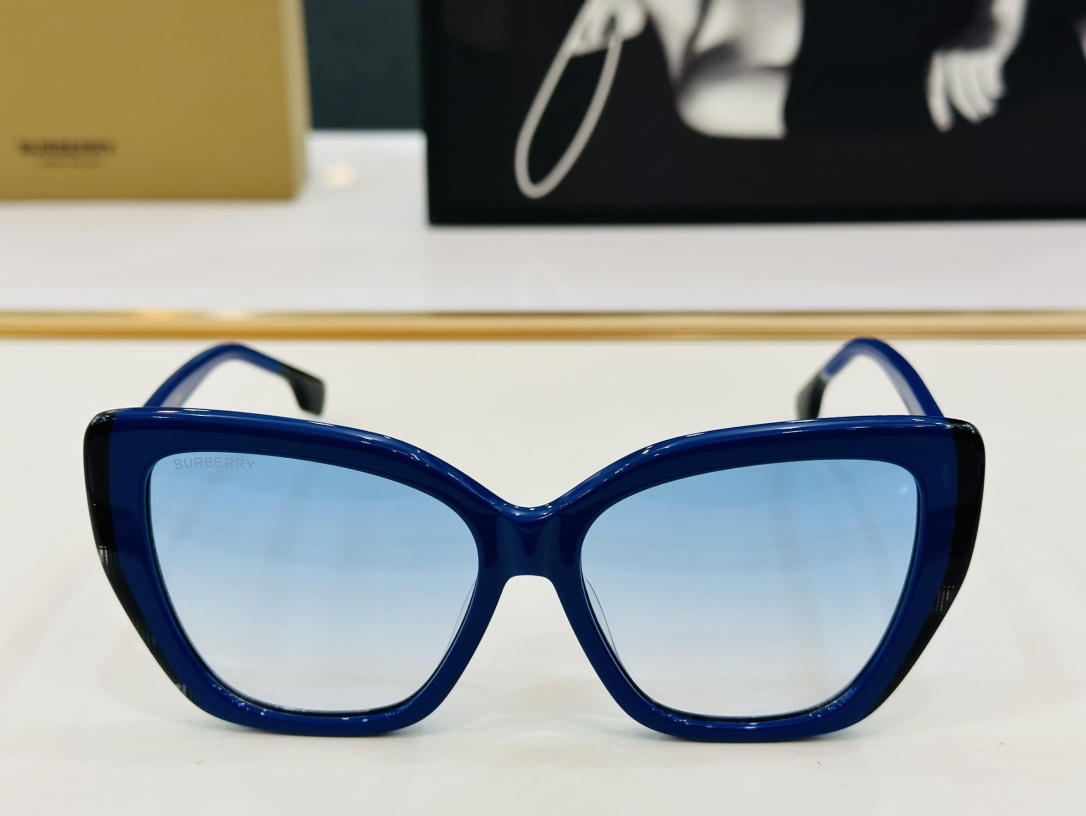 高品质BURBERR*巴家BE4366Size56口16-145女款太阳眼镜[得意]bm高品质特色镜腿