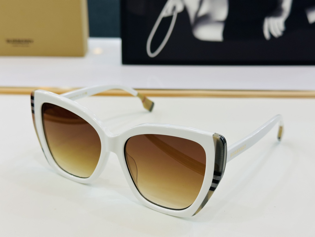 高品质BURBERR*巴家BE4366Size56口16-145女款太阳眼镜[得意]bm高品质特色镜腿