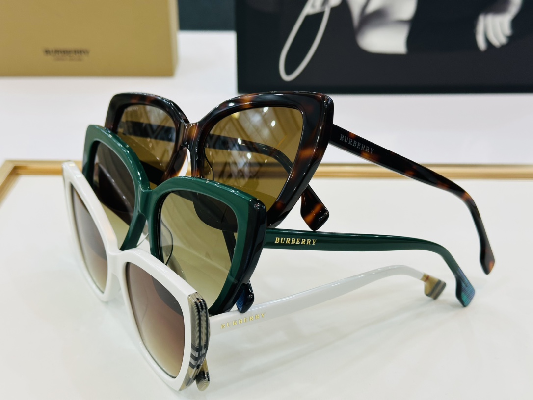 高品质BURBERR*巴家BE4366Size56口16-145女款太阳眼镜[得意]bm高品质特色镜腿