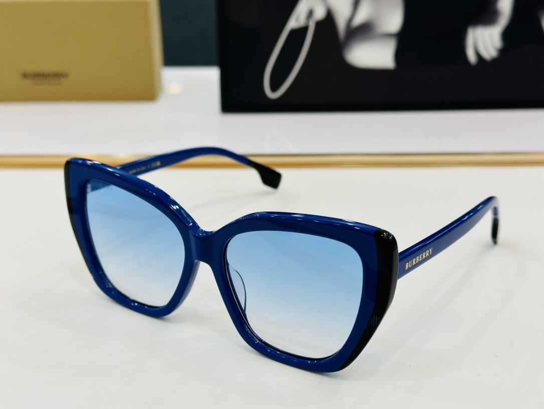 高品质BURBERR*巴家BE4366Size56口16-145女款太阳眼镜[得意]bm高品质特色镜腿