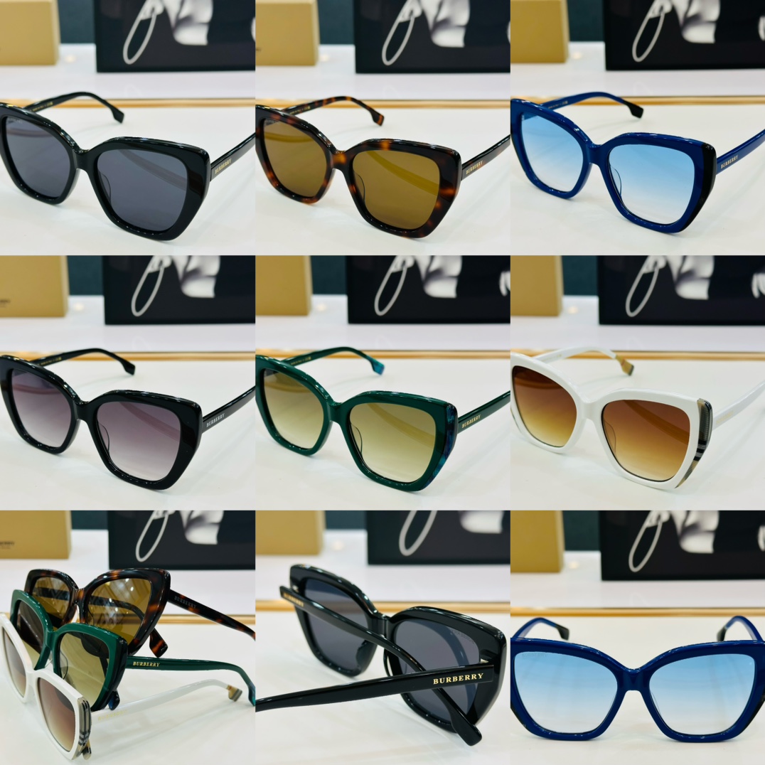 高品质BURBERR*巴家BE4366Size56口16-145女款太阳眼镜[得意]bm高品质特色镜腿