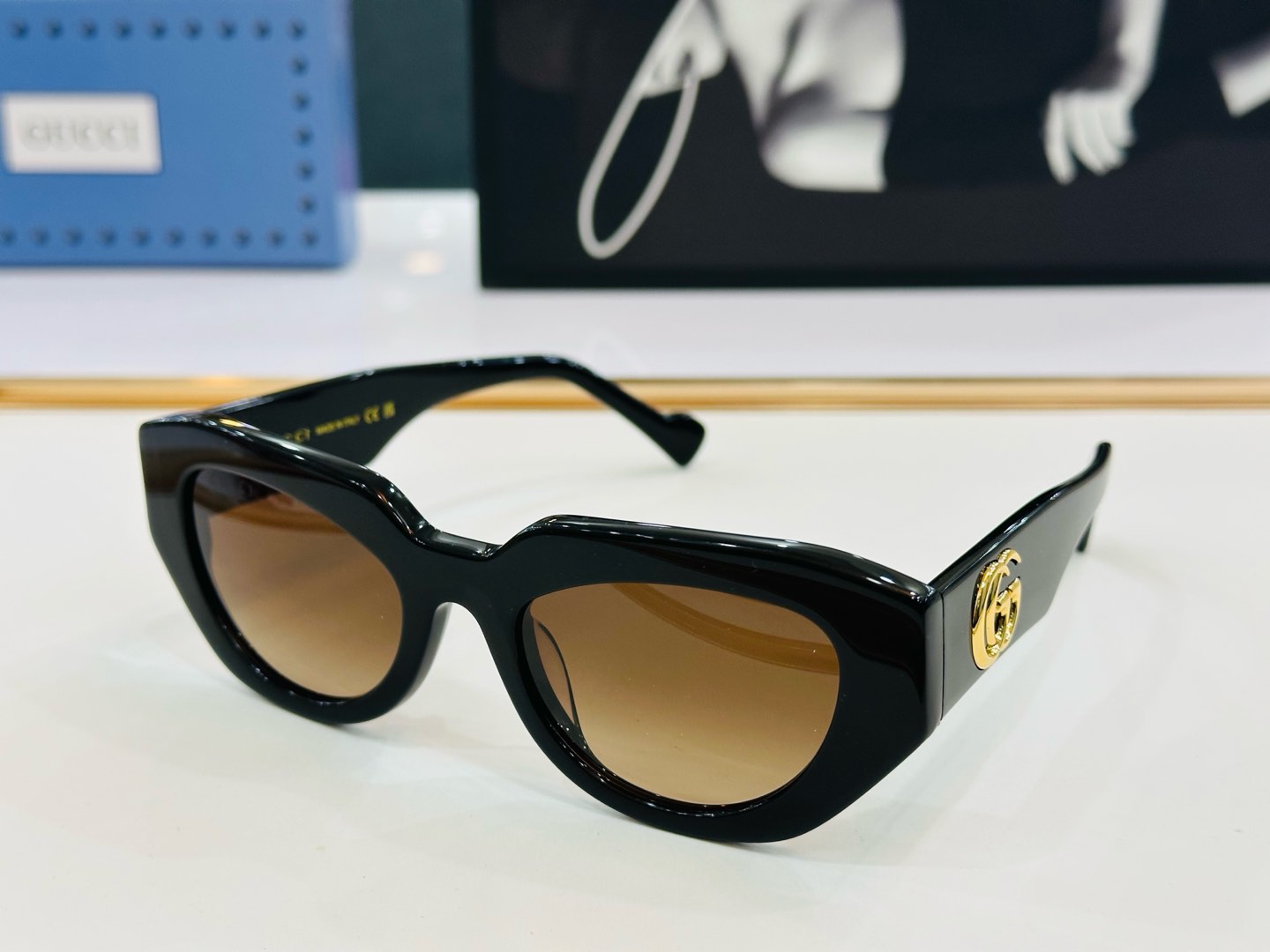 GUCC* 古家 GG1421S 🐝🐝系列 Size：51口20-145 🍁🍁 C超绝品质太阳镜 。