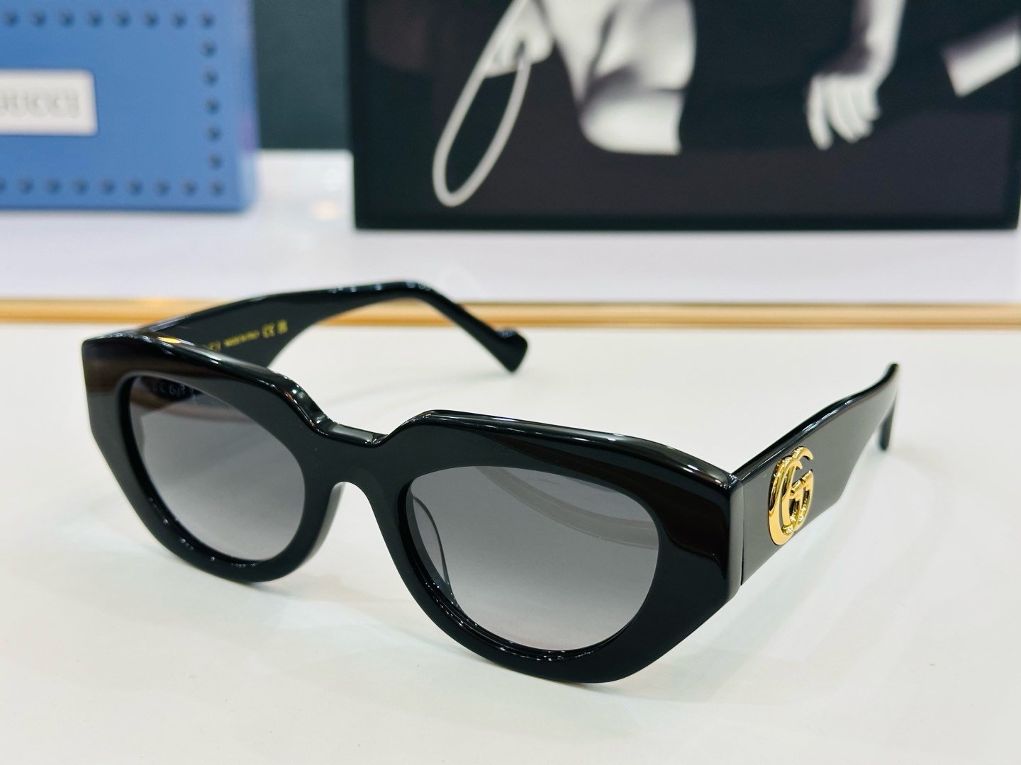 GUCC* 古家 GG1421S 🐝🐝系列 Size：51口20-145 🍁🍁 C超绝品质太阳镜 。