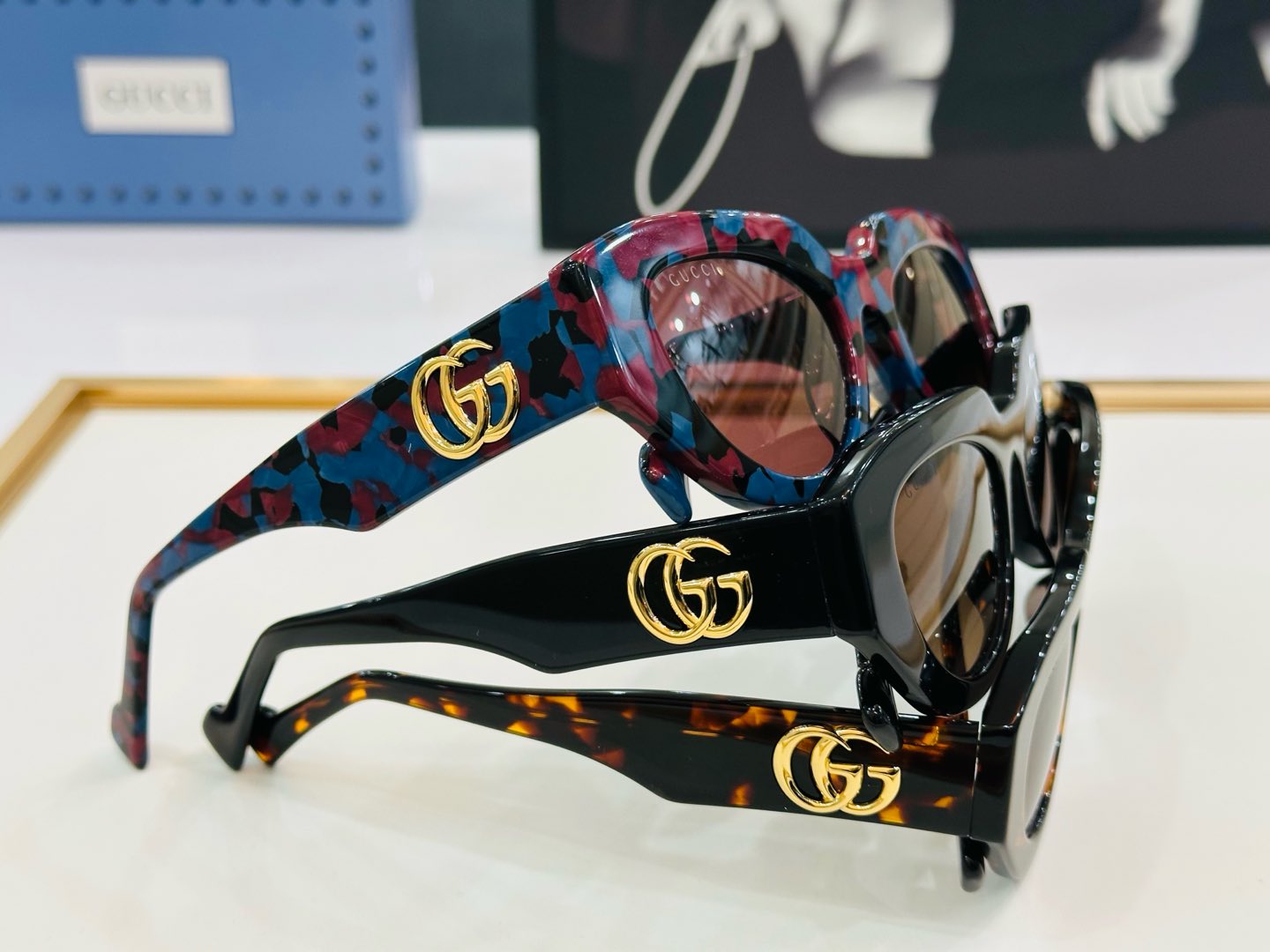GUCC* 古家 GG1421S 🐝🐝系列 Size：51口20-145 🍁🍁 C超绝品质太阳镜 。