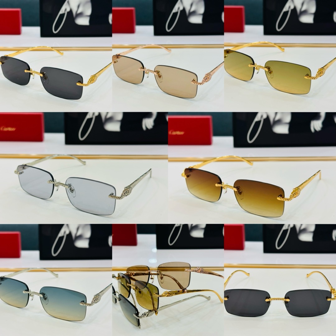 🆕 原版Cartie* 卡家 官网经典款 太阳镜 CT0058O Size：58口17-130 电镀工艺