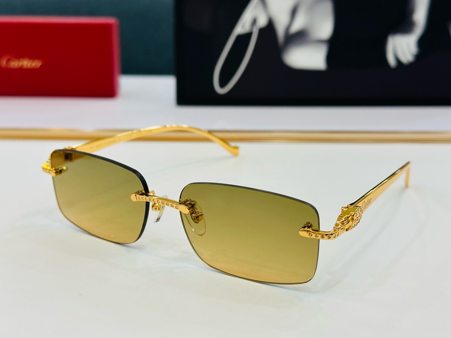 🆕 原版Cartie* 卡家 官网经典款 太阳镜 CT0058O Size：58口17-130 电镀工艺