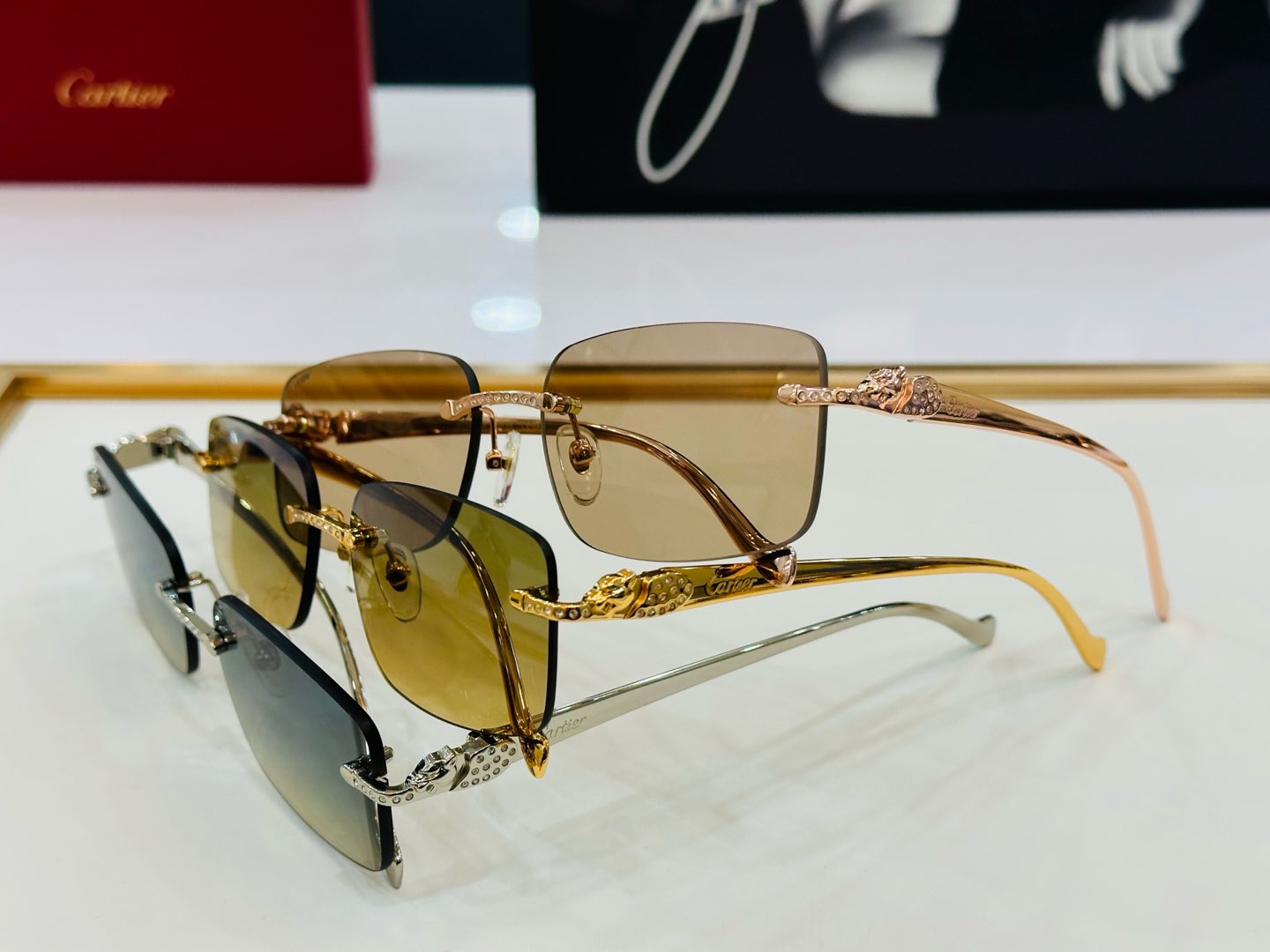 🆕 原版Cartie* 卡家 官网经典款 太阳镜 CT0058O Size：58口17-130 电镀工艺