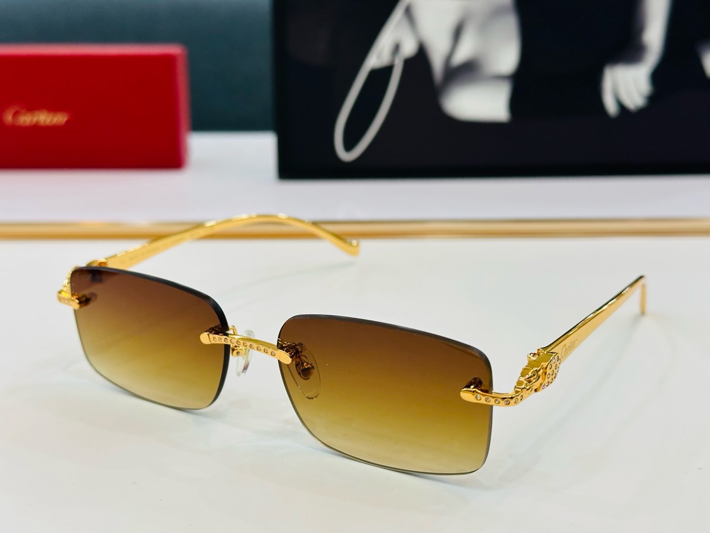 🆕 原版Cartie* 卡家 官网经典款 太阳镜 CT0058O Size：58口17-130 电镀工艺