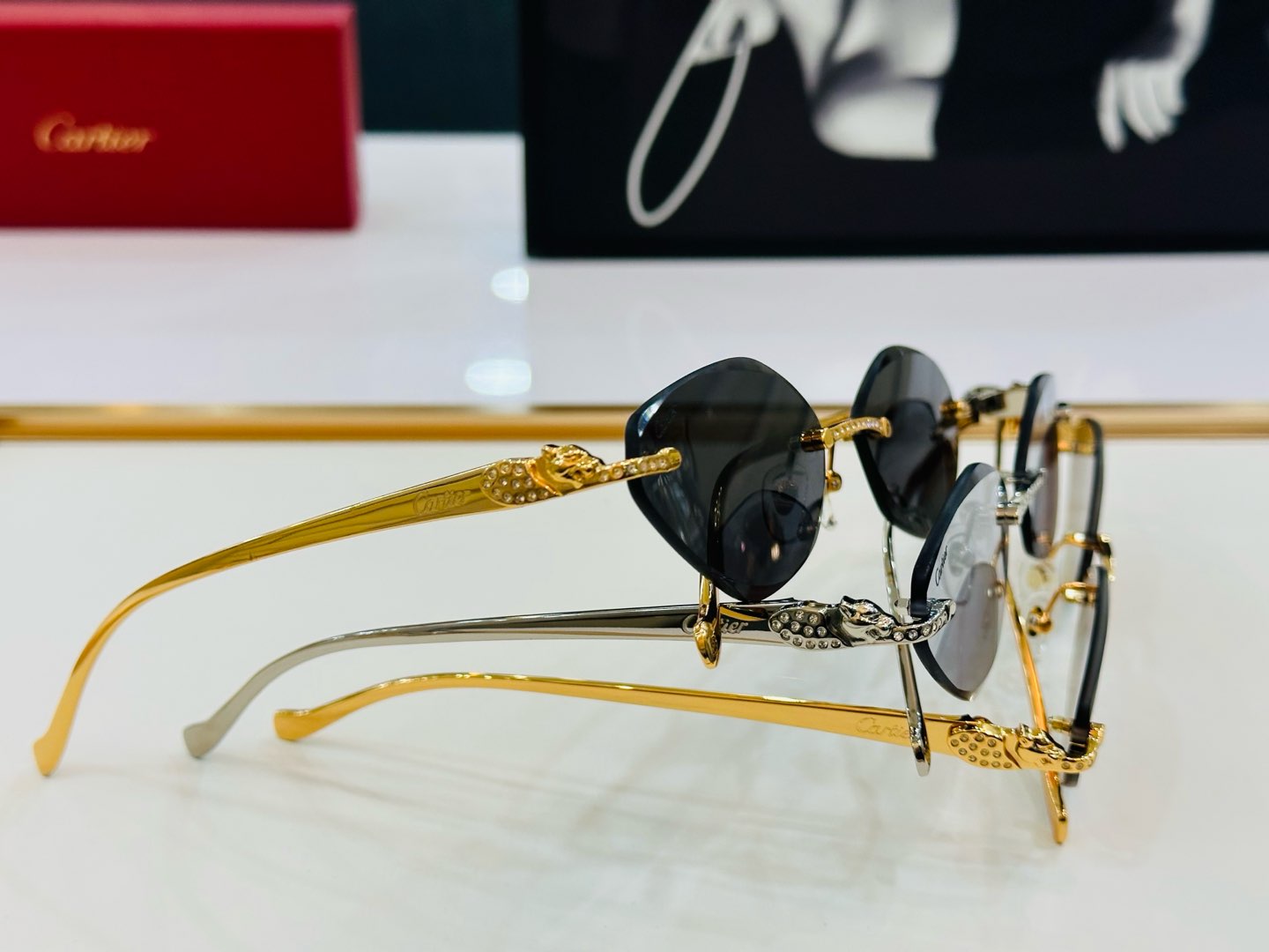 🆕 原版Cartie* 卡家 官网经典款 太阳镜 CT0059O Size：58口17-130 电镀工艺