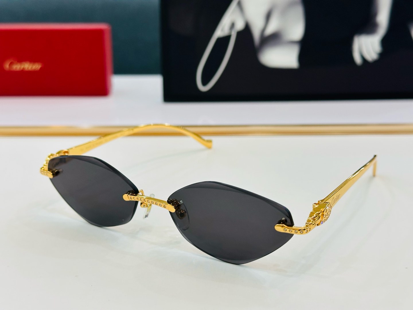 🆕 原版Cartie* 卡家 官网经典款 太阳镜 CT0059O Size：58口17-130 电镀工艺