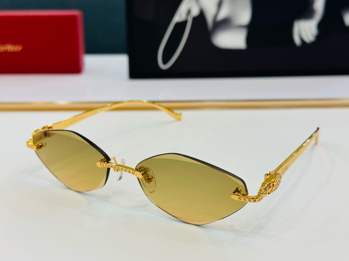 🆕 原版Cartie* 卡家 官网经典款 太阳镜 CT0059O Size：58口17-130 电镀工艺