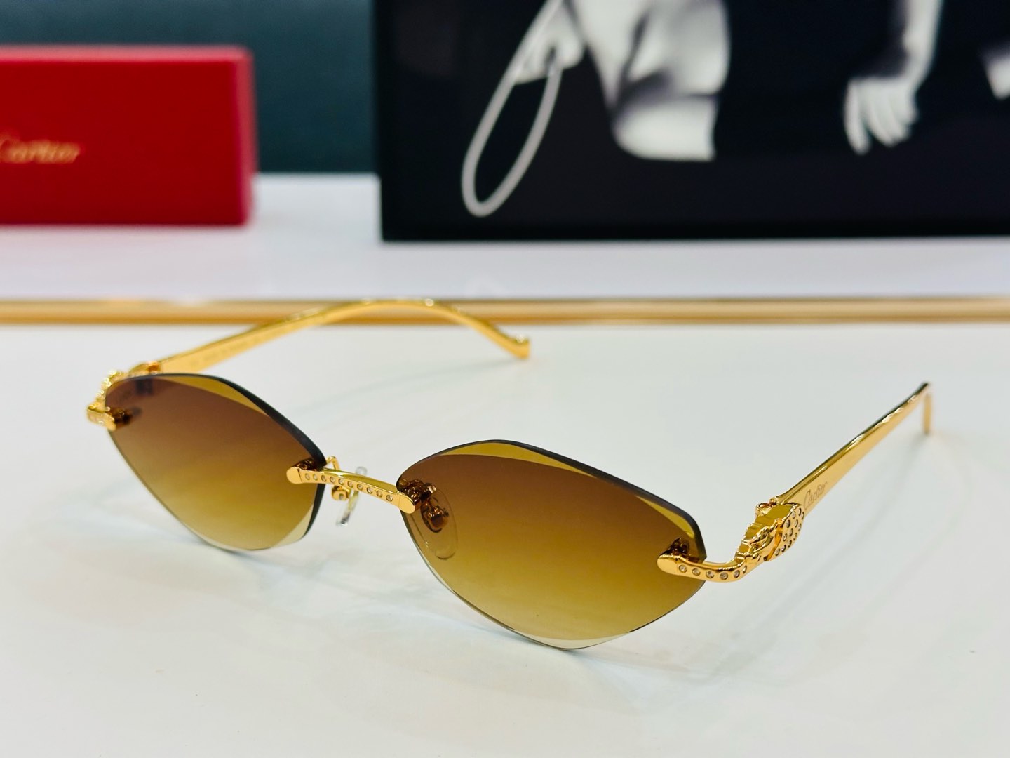 🆕 原版Cartie* 卡家 官网经典款 太阳镜 CT0059O Size：58口17-130 电镀工艺