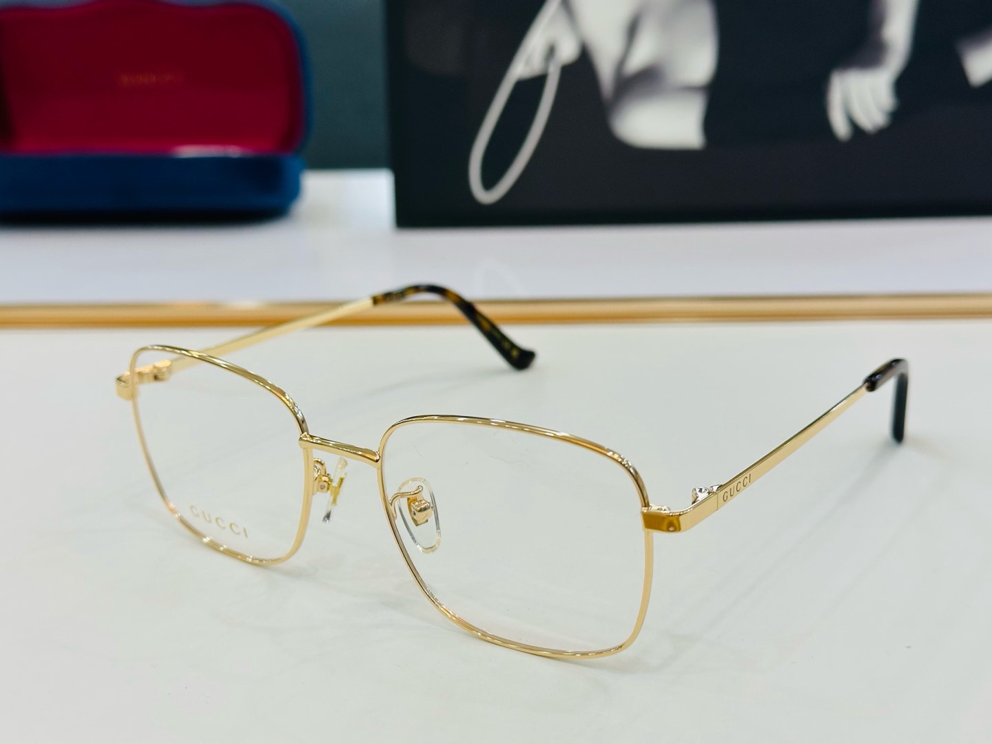 GUCC* 古家 GG1355OA 🐝🐝系列 Size：54口18-145 🍁🍁E超绝品质 配光架。 