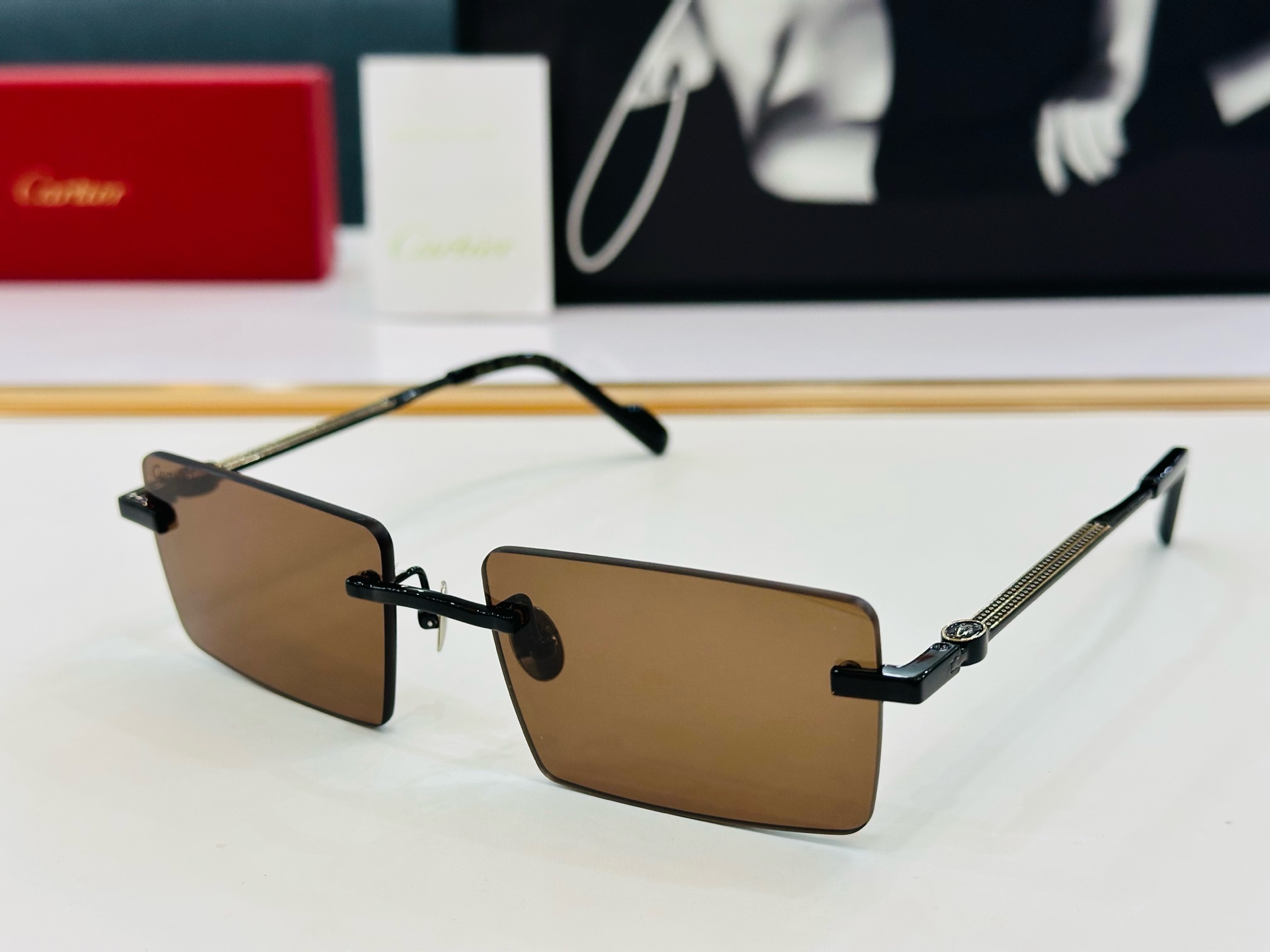 新款 Cartier 卡家 MODEL CT0500S Size：56口18-145 高品质 品牌标志性