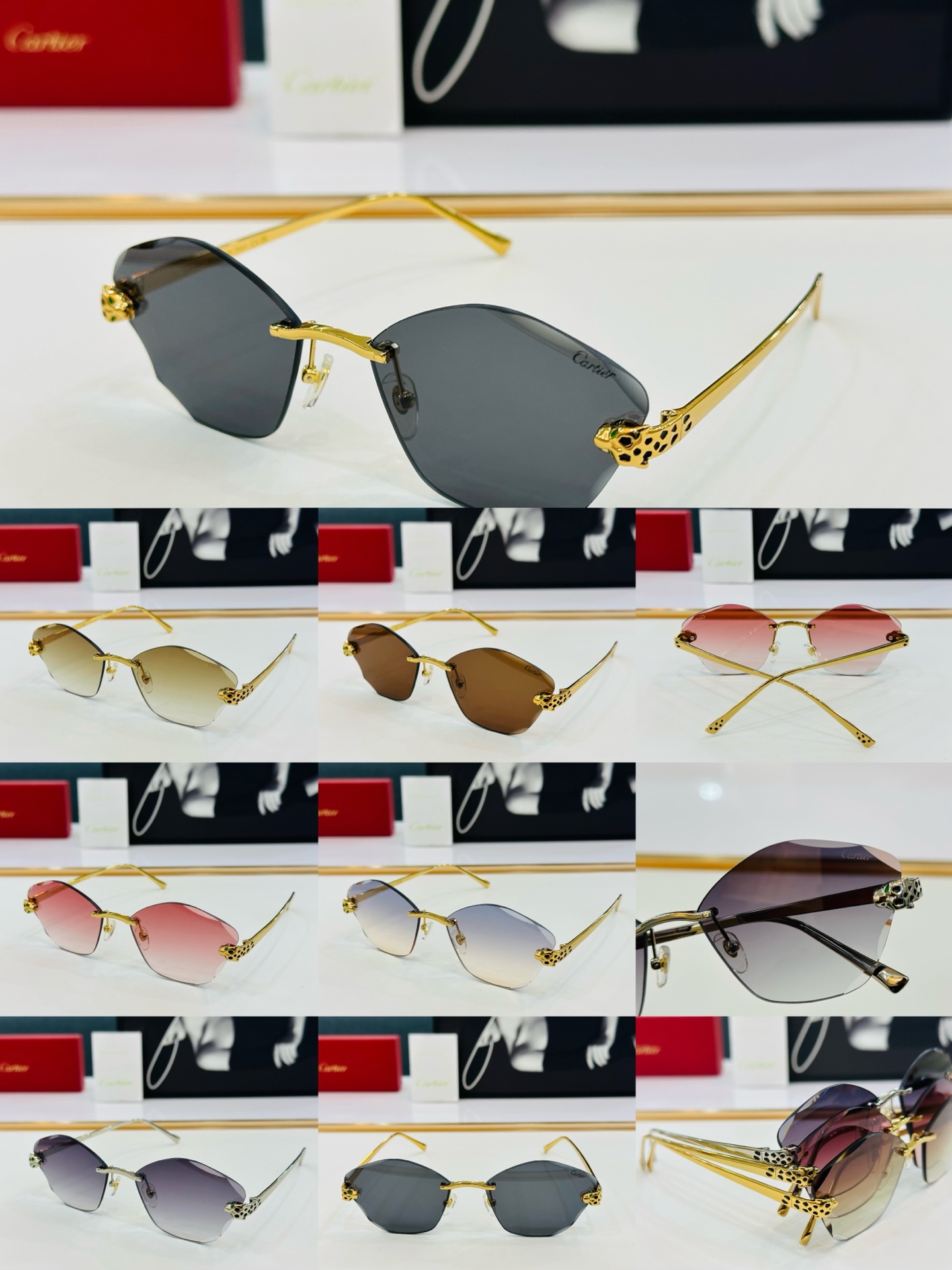 新款 Cartier 卡家 MODEL CT0476S Size：60口18-140 高品质 品牌标志性