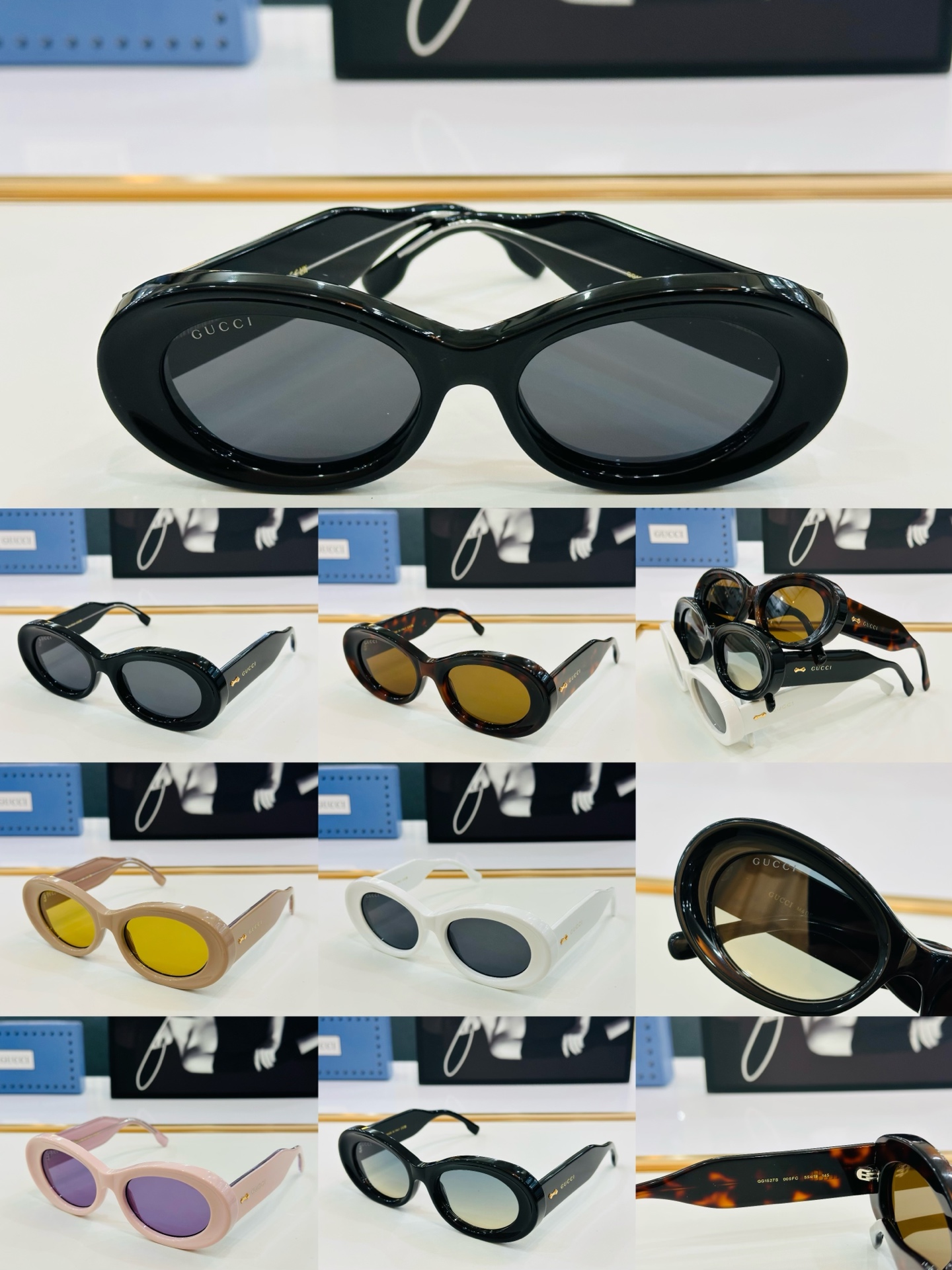 GUCC* 古家 GG1527S 🐝🐝系列 Size：55口19-145 🍁🍁 X超绝品质太阳镜 🔥