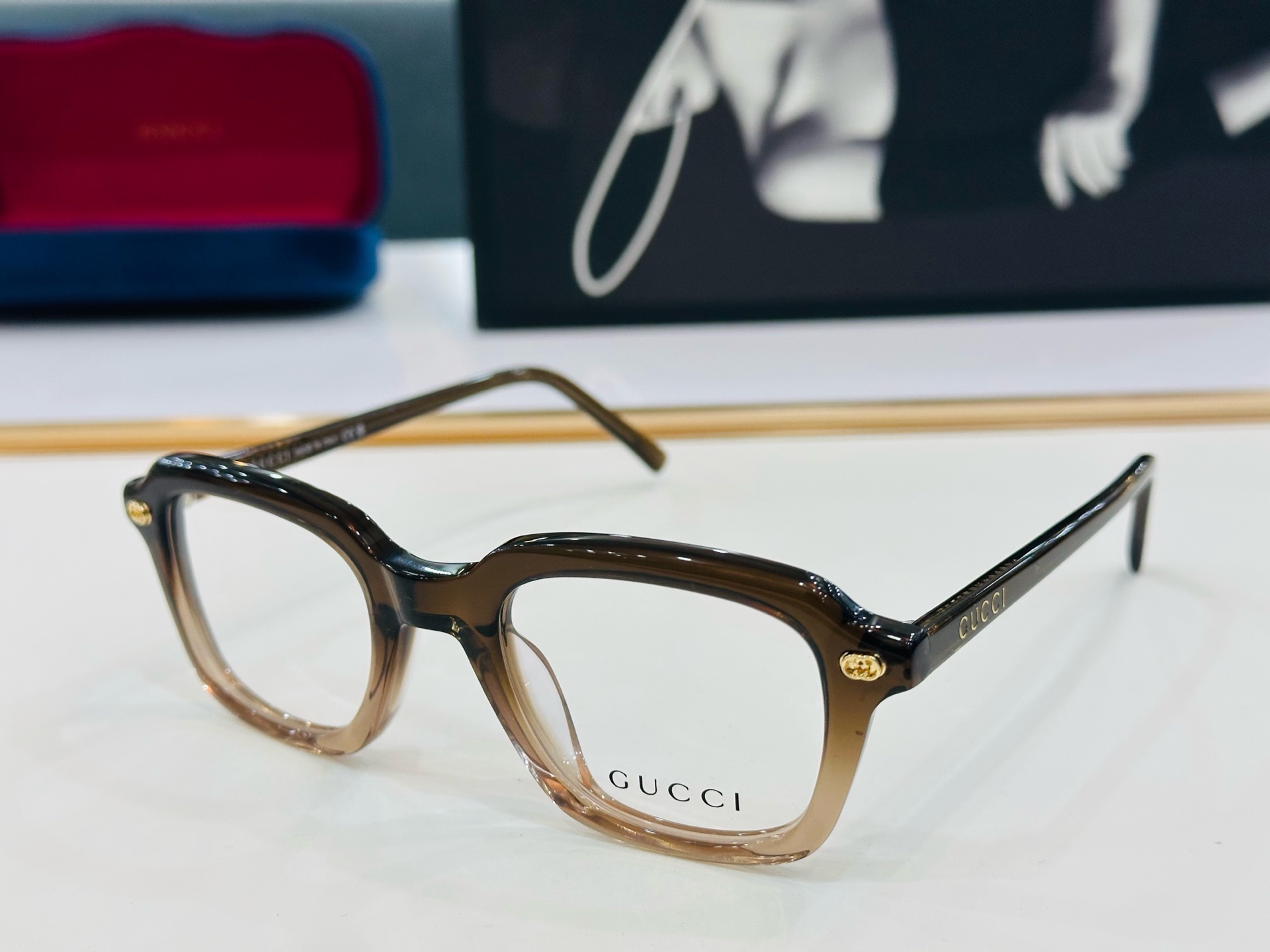 🆕 👏👏GUCC*👍古家GG1855 Size：53口20-145 搭配镜框🔝Z❤配光架 