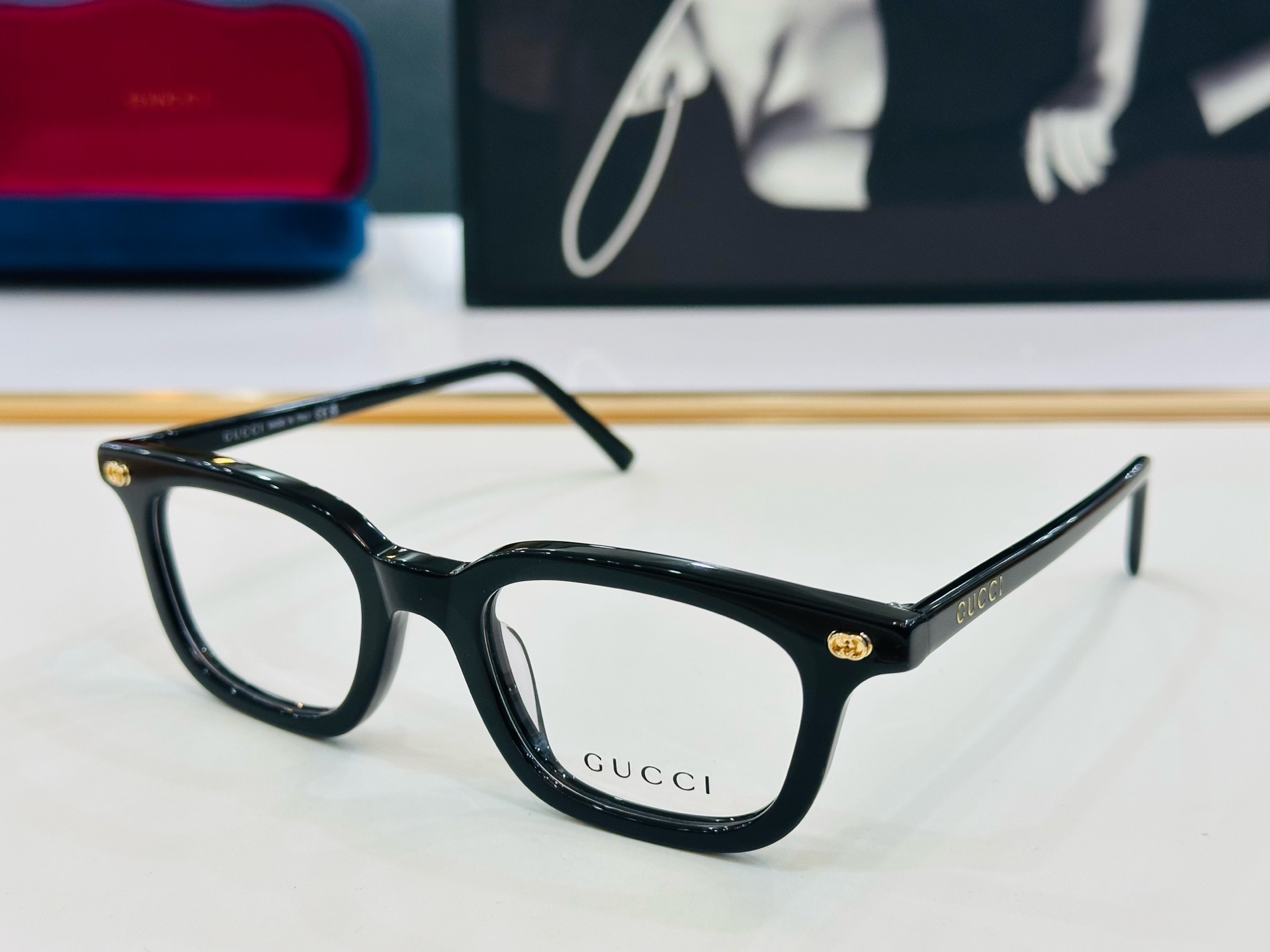 🆕 👏👏GUCC*👍古家GG1856 Size：50口21-145 搭配镜框🔝Z❤配光架 