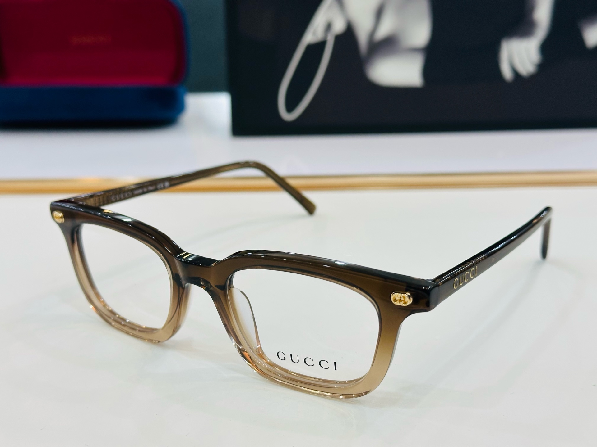 🆕 👏👏GUCC*👍古家GG1856 Size：50口21-145 搭配镜框🔝Z❤配光架 