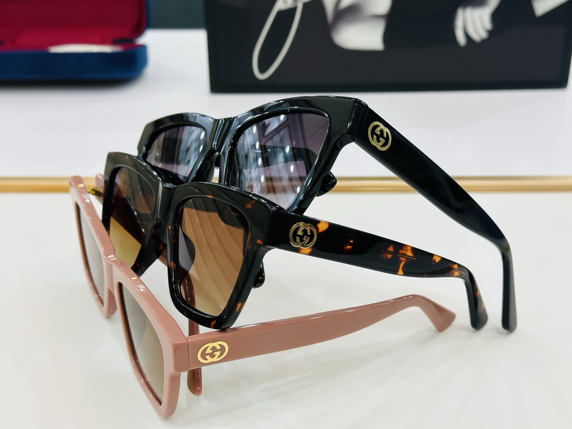 GUCC* 古家 GG1714S 🐝🐝系列 Size：54口19-145  🍁🍁B超绝品质 太阳镜🔥 
