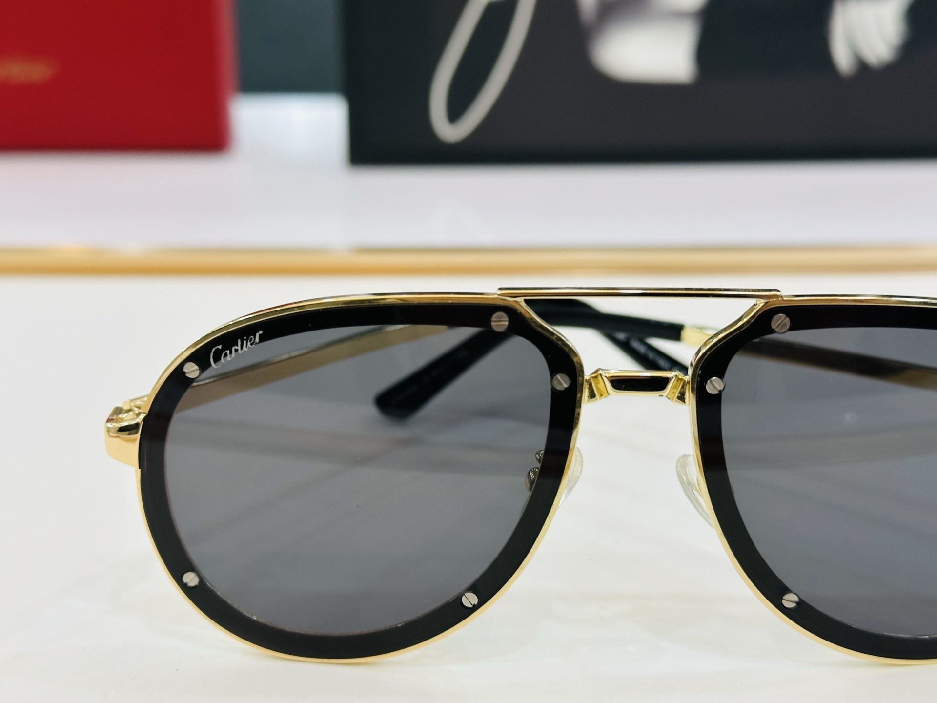 Cartier 卡家 MODEL CT0195S  Size：60口17-140   经典太阳眼镜，开车