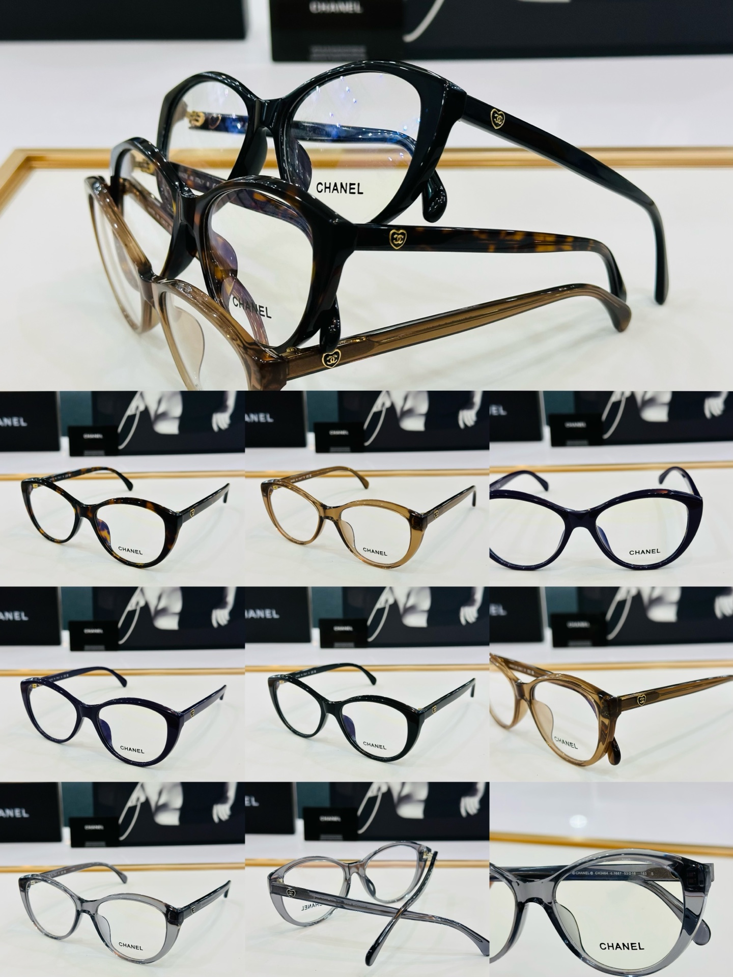 🆕 【CHANE*/香家】MODELCH3464 size：53口16-140 💅🏻💓E 配光镜 