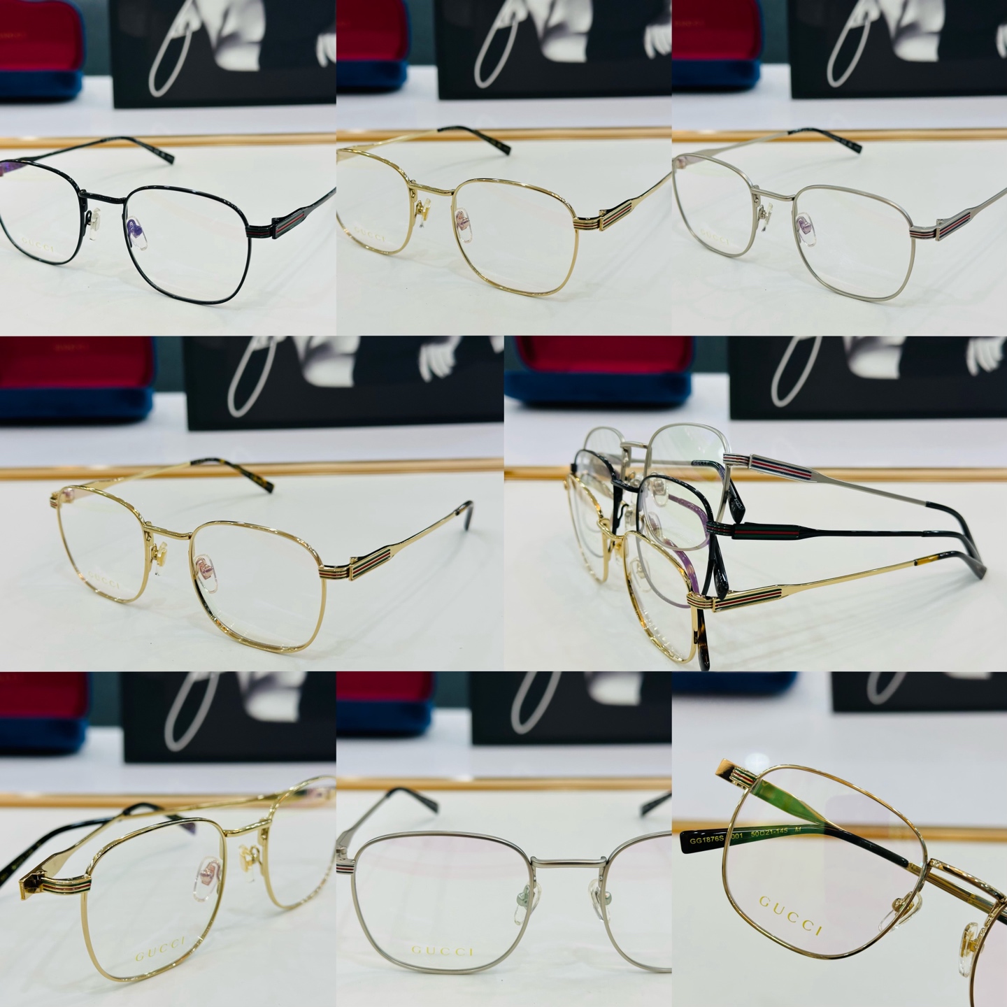 GUCC* 古家 GG1876S 🐝🐝系列 Size：50口21-145 🍁🍁 E超绝品质太阳镜 🔥