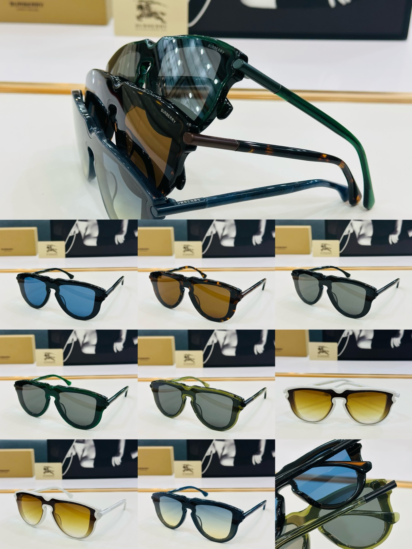 高品质✨BURBERR*✨ 巴家 BE4427 Size：136口0-140 女款太阳眼镜得意🌲🌲 b高