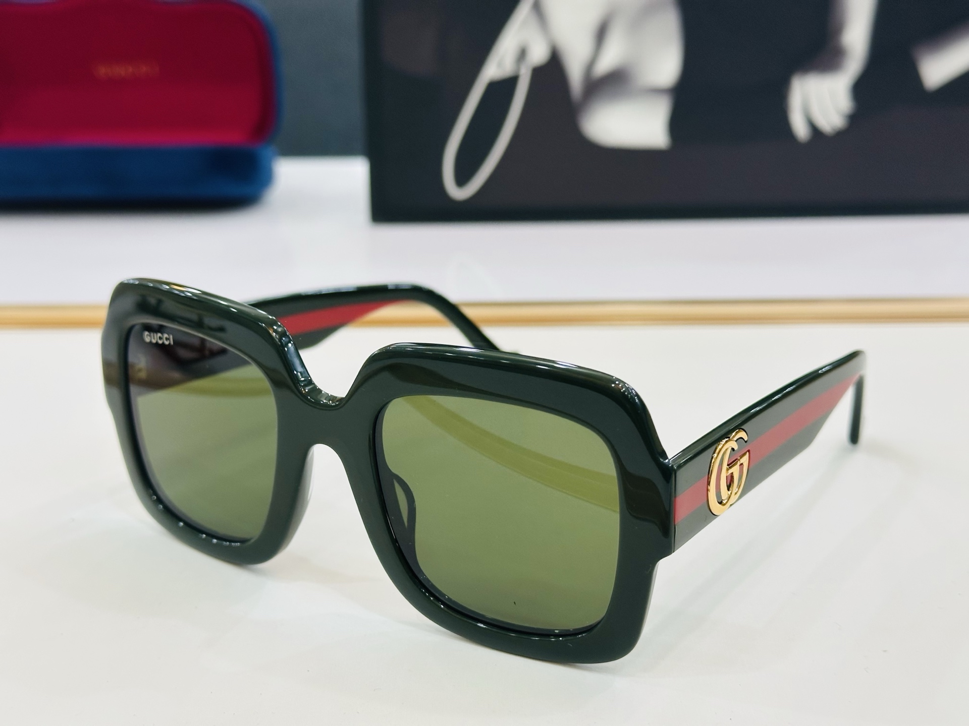 GUCC* 古家 GG1547S 🐝🐝系列 Size：52口24-145  🍁🍁b超绝品质 太阳镜🔥 