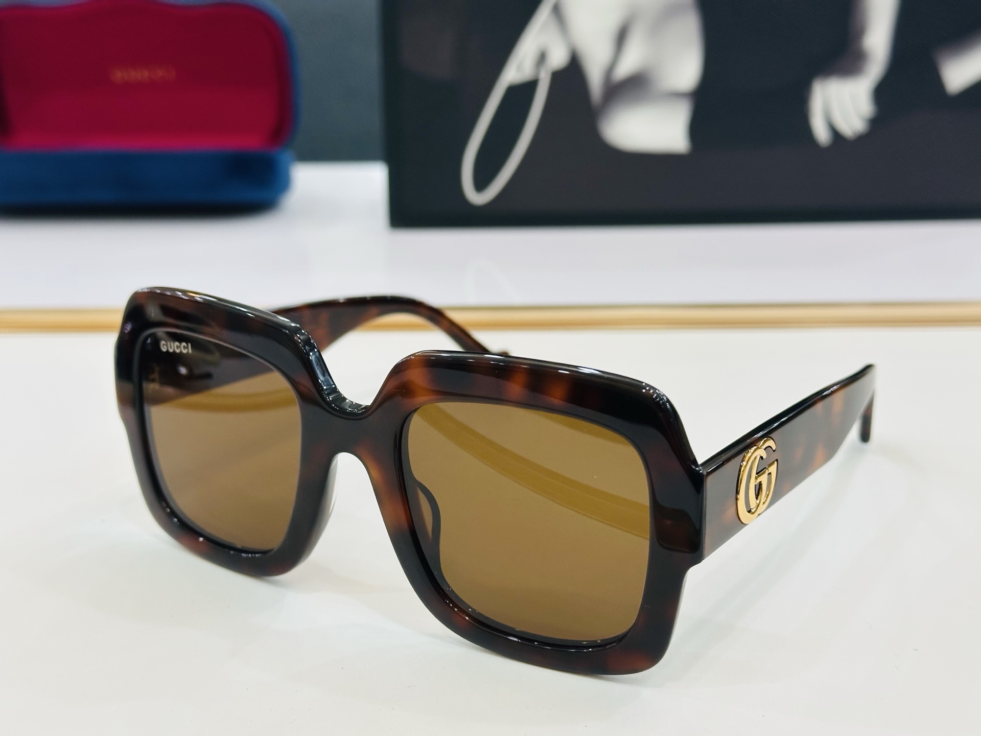 GUCC* 古家 GG1547S 🐝🐝系列 Size：52口24-145  🍁🍁b超绝品质 太阳镜🔥 