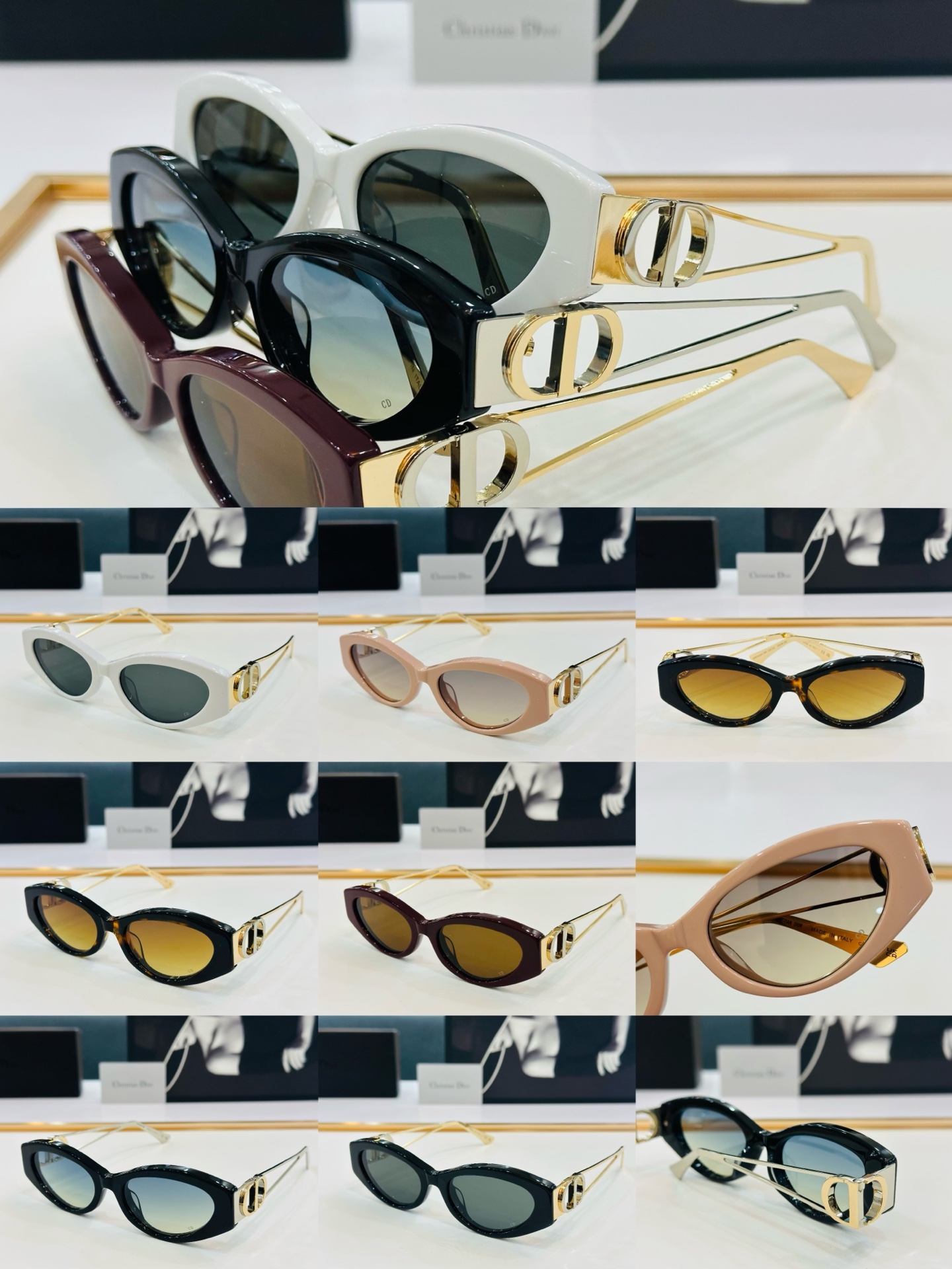 🔻🔻🔻DIO* CDICon B6F 迪家 Size：53口18-135  😎🔆。。搭配镜腿精致配饰 C