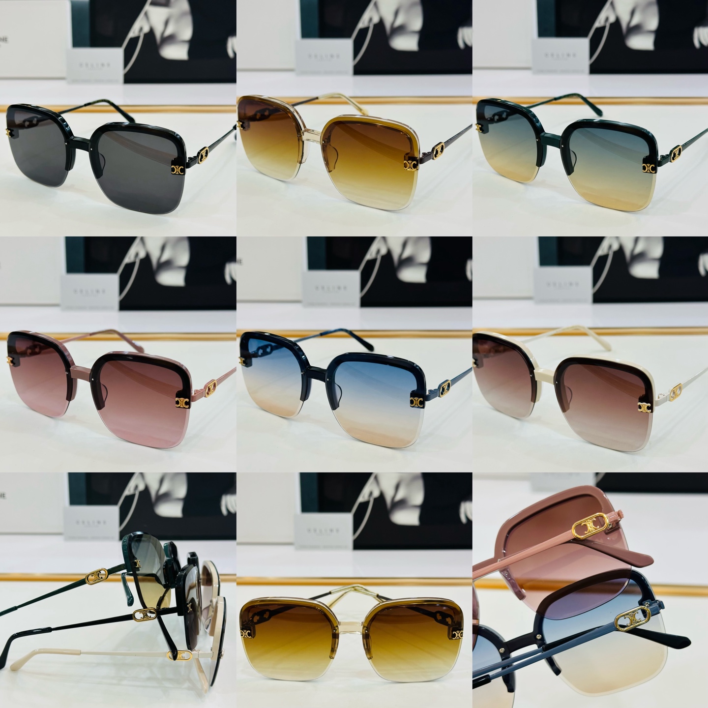 【CELINE】赛琳 CL40251  Size：60口14-145 一直热销的款式，欧美风 光泽度好 