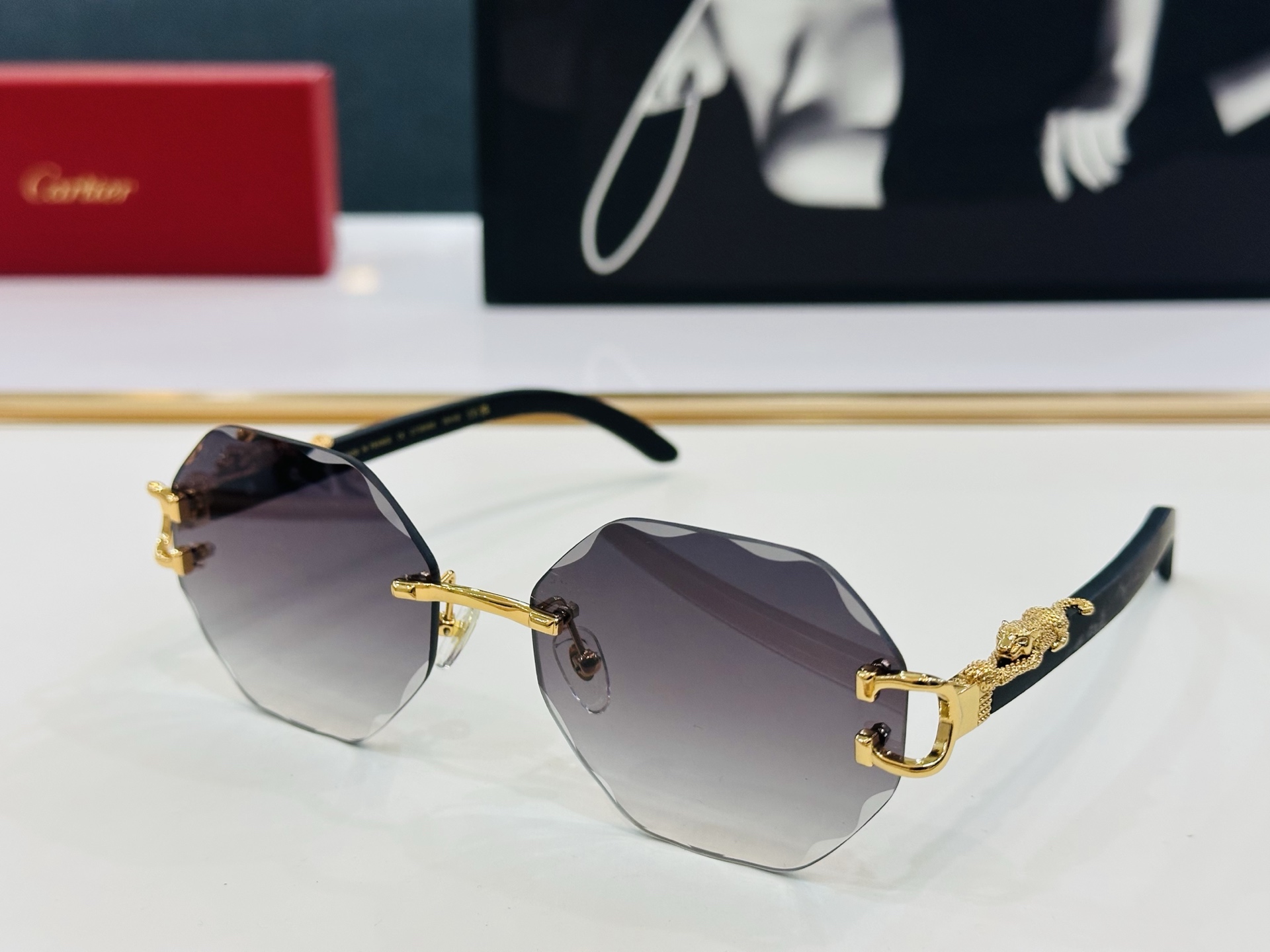 🆕 原版Cartie* 卡家 官网经典款 太阳镜 CT0558S Size：58口17-143 电镀工艺