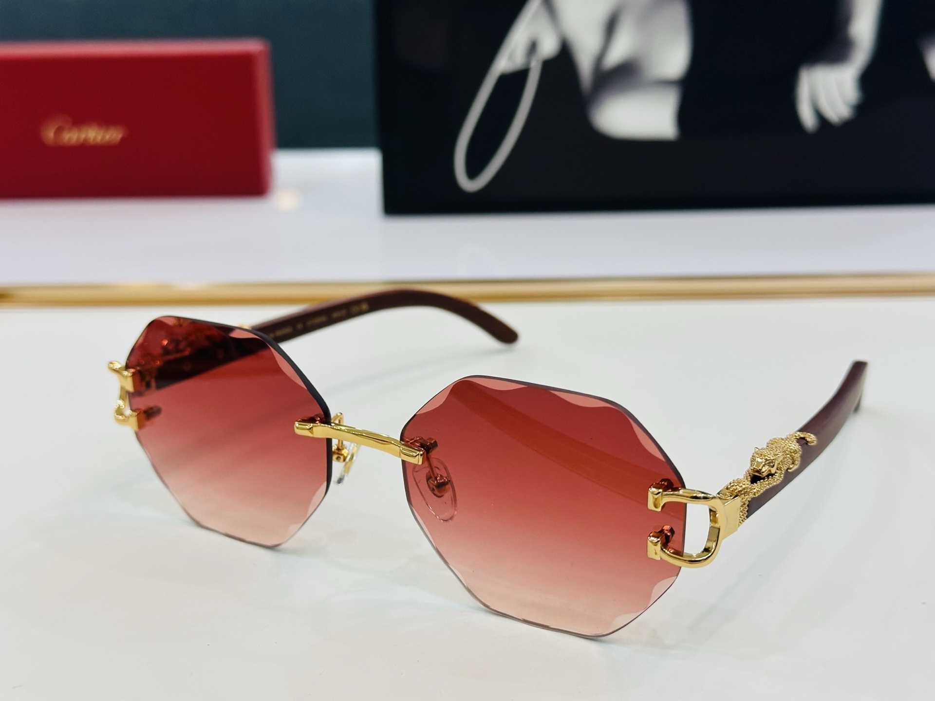 🆕 原版Cartie* 卡家 官网经典款 太阳镜 CT0558S Size：58口17-143 电镀工艺