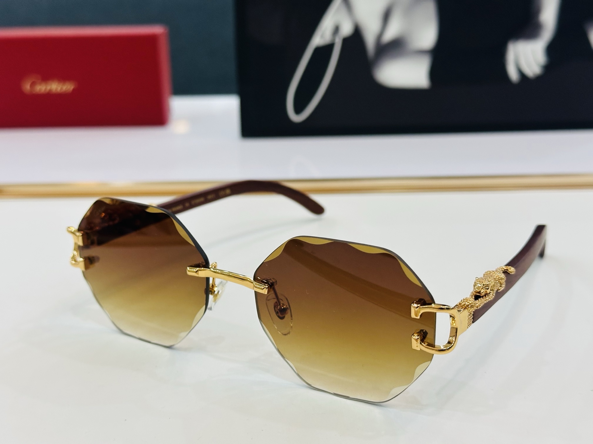 🆕 原版Cartie* 卡家 官网经典款 太阳镜 CT0558S Size：58口17-143 电镀工艺