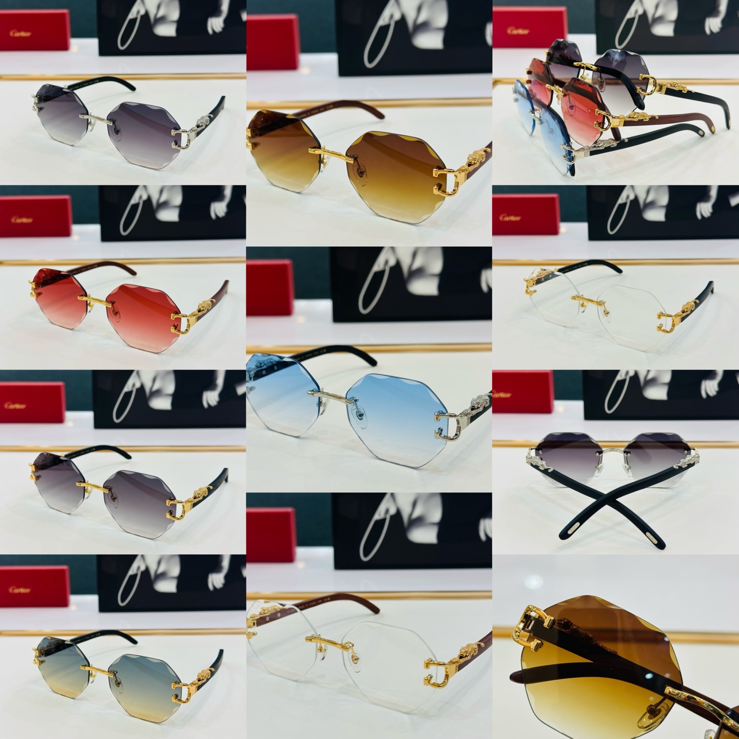 🆕 原版Cartie* 卡家 官网经典款 太阳镜 CT0558S Size：58口17-143 电镀工艺