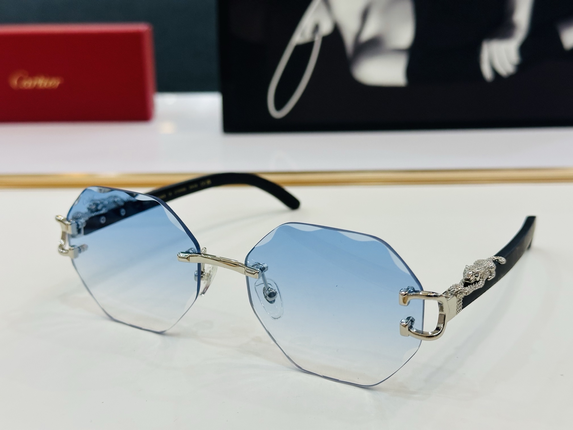 🆕 原版Cartie* 卡家 官网经典款 太阳镜 CT0558S Size：58口17-143 电镀工艺