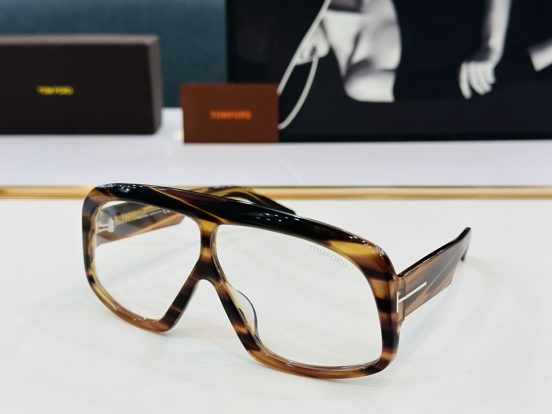 TOM FOR*🔻 汤姆家 官网新款 FT0965 Size：78口4-125 经典时尚 C大框 永不过
