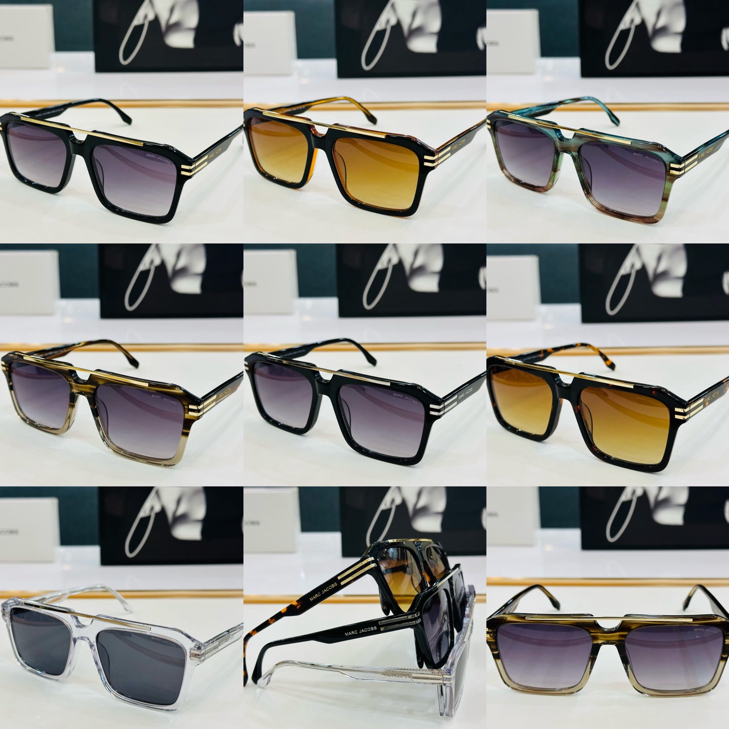 Marc jacobs 马杰家 MARC 752/S   Size：56口17-145 采用今年流行的板