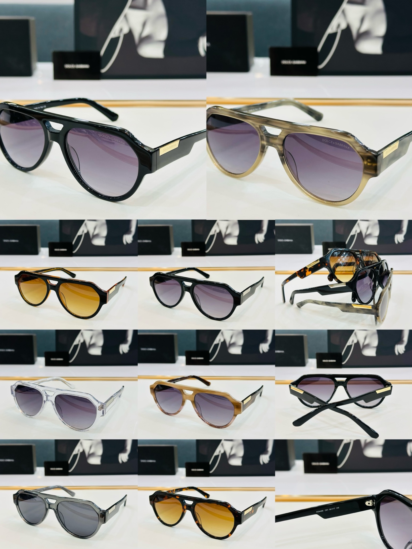 🔺DOLCE&GABBAN*🔻DG4466 Size：56口17-145 新颖独特🔝🔝L美艳绝伦 