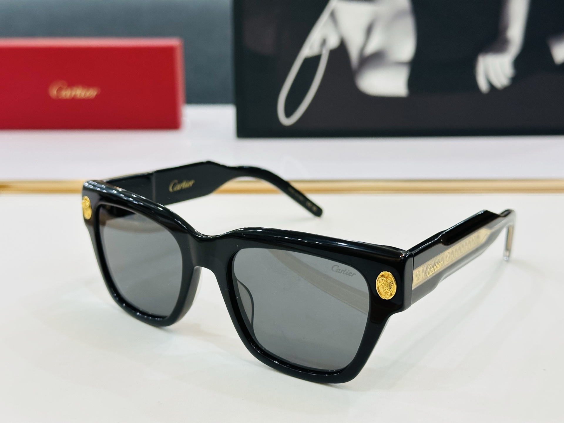 🆕 原版Cartie* 卡家 官网经典款 太阳镜 CT5910  Size：54口19-145 电镀工艺